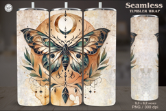 Boho Butterfly Dreamcatcher Tumbler Sublimation, 20 oz Product Image 1