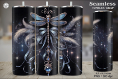 Dragonfly Dreamcatcher Tumbler Sublimation, 20 oz Tumbler Product Image 1