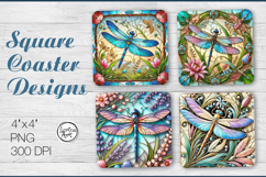 Dragonfly Coaster Sublimation, Under the Sky Product Image 1