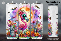 Whimsical Zombie Tumbler Wrap Sublimations, 20 oz Product Image 1