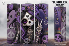 Zombie Doll Tumbler Wrap Sublimations, 20 oz Product Image 1