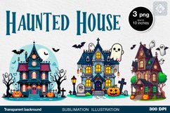 Haunted House 3 PNG sublimation Product Image 1