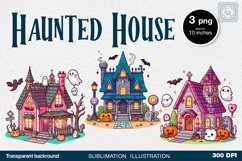 Haunted House 3 PNG sublimation Product Image 1
