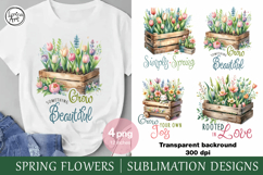 Spring Seedling, Sublimation PNG Clip Art Product Image 1