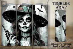 4 Witch Tumbler Sublimation, 20 oz Tumbler Wrap Product Image 2