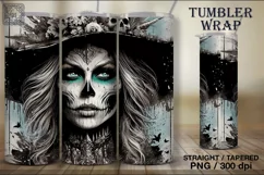 4 Witch Tumbler Sublimation, 20 oz Tumbler Wrap Product Image 5