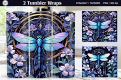Dragonfly DreamcatcherTumbler Sublimation, 20 oz Tumbler Wr Product Image 1