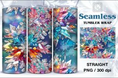 Precious Winter Seamless Tumbler Sublimation, 20 oz PNG Product Image 1