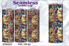 Precious Winter Seamless Tumbler Sublimation, 20 oz PNG Product Image 1