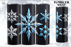Christmas Snowflakes Tumbler Sublimation, 20 oz Product Image 1