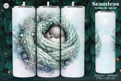 4Christmas Seamless Tumbler Wrap 20 oz Product Image 4