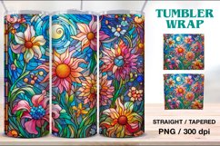 Stained Glass Tumbler, 20 oz Tumbler Wrap Product Image 1