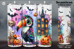Whimsical Zombie Tumbler Wrap Sublimations, 20 oz Product Image 1