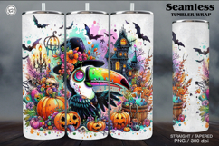 Whimsical Zombie Tumbler Wrap Sublimations, 20 oz Product Image 1
