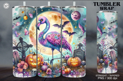 Whimsical Zombie Tumbler Wrap Sublimations, 20 oz Product Image 1