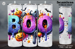 Boo Tumbler Wrap Sublimations, 20 oz Product Image 1