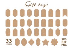 33 Gift Tags SVG, Christmas Cutting files. Instant download Product Image 1