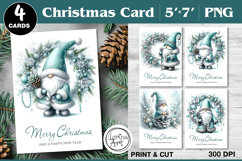 Merry Christmas Card. Printable cards Product Image 1