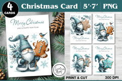 Merry Christmas Card. Printable cards Product Image 1