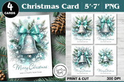 Merry Christmas Card. Printable cards Product Image 1