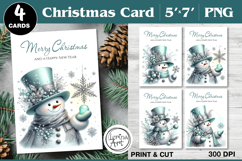Merry Christmas Card. Printable cards Product Image 1