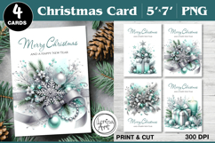 Merry Christmas Card. Printable cards Product Image 1