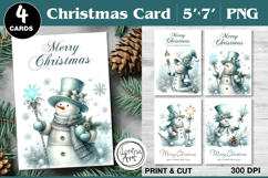 Merry Christmas Card. Printable cards Product Image 1