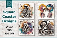 Valentines Coaster Sublimation, PNG Product Image 1