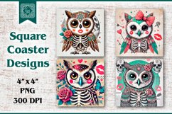 Valentines Coaster Sublimation, PNG Product Image 1