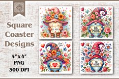 Valentines Coaster Sublimation, PNG Product Image 1