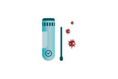 Covid-19 test illustration design vector Product Image 1