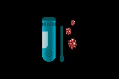 Covid-19 test illustration design vector Product Image 2