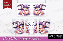 Cow Halloween Mug Wrap Coquette Mug PNG Sublimation Product Image 1