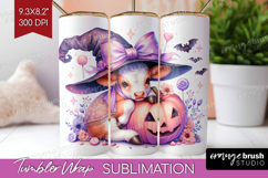 Cow Halloween Tumbler Wrap Coquette Tumbler PNG Sublimation Product Image 1