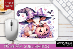 Cow Halloween Mouse Pad Sublimation Coquette Mousepad PNG Product Image 1