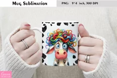 Funny Cow|Coffee Mug Sublimation|Black and White Cow Product Image 1