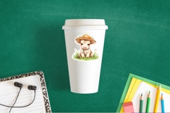 Cute Easter Bonnet Cow Stickers at Chuckleberry Farm PNG Product Image 2