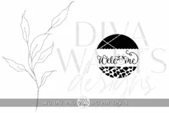 Welcome SVG Cute Cow Door Hanger svg Cow svg Farm svg Product Image 2