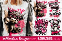 Sarcastic Valentine PNG Funny Sublimation 4 Designs Product Image 3