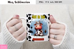 Funny Cow|Coffee Mug Sublimation|Black and White Cow Product Image 1