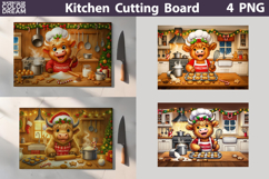 Funny Highland Cow Cutting Board | Christmas Cutting Board Product Image 1