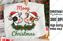Cow Christmas PNG Product Image 1