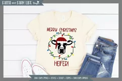 Merry Christmas Heifer SVG/PNG Product Image 1