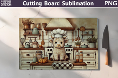 Cow Chef Cutting Board | Funny Cutting Board Product Image 3