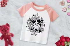 cow Svg, Cute Baby Cow With Wildflower Farm Svg. Product Image 3