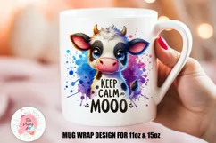 Cow Mug Wrap For 11 oz and 15 oz, 3d Mug, Funny Quotes Png