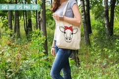 Cow With Bandana SVG File | Cow SVG | Hand Drawn Cow Product Image 3