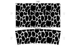 cow pattern 40oz quencher tumbler sublimation full wrap high resolution transparant background