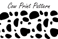 Black and White Cow Print Seamless Pattern SVG Product Image 1