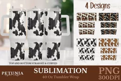 Boho Western Tumbler Wrap Designs Being used as popular Sublimation 40 Oz Tumblers